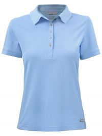 Poloshirt Damen Hellblau mit UV-Schutz und femininer Passform
